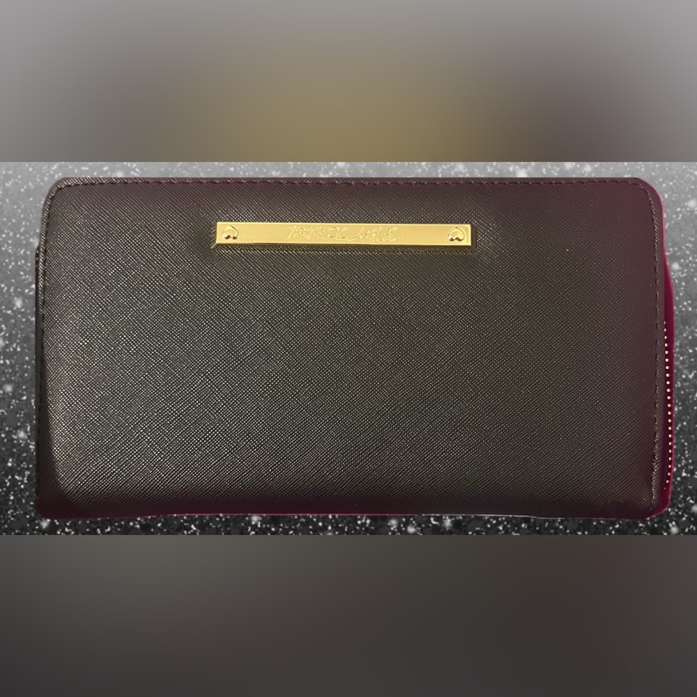 Betsey Johnson Gloves & Wallet Wristlet 12 Card Slot Zipper Pocket Gift Box NWT - Picture 9 of 15